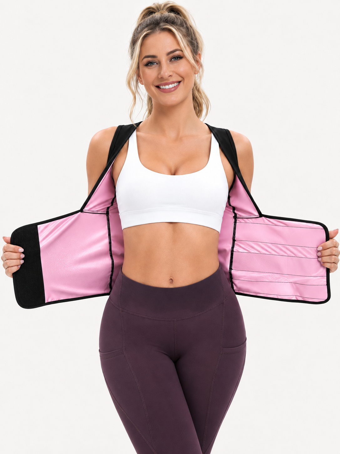 🔥 Fitness Deal – Women's Zip-Up Sculpting Vest 💪 Snug Support & Flexible Comfort for Gym, Running & Training 🏃♀️