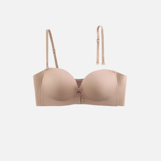 πSeamless Front Closure Bra With Adjustable Straps