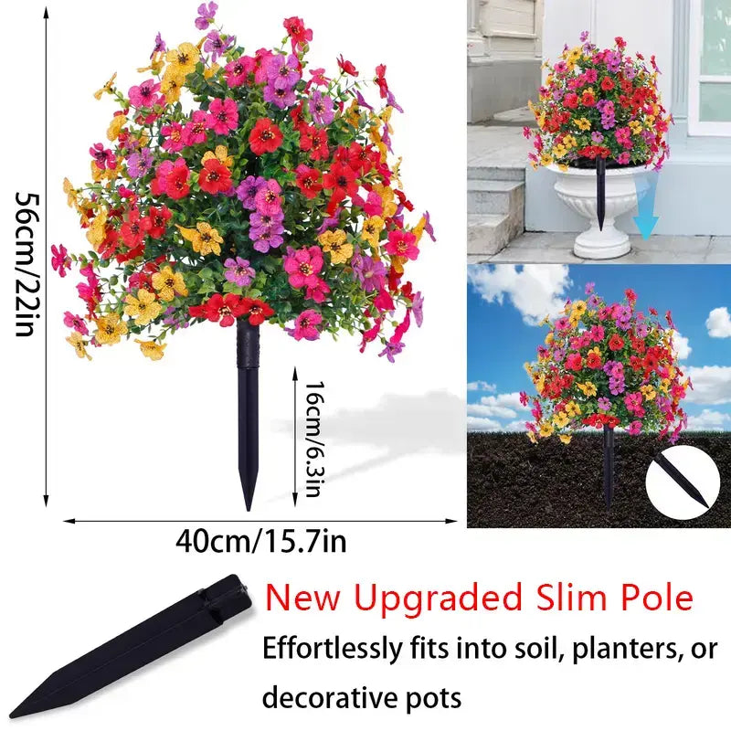 All Season Artificial Flower Stakes Indoor & Outdoor.