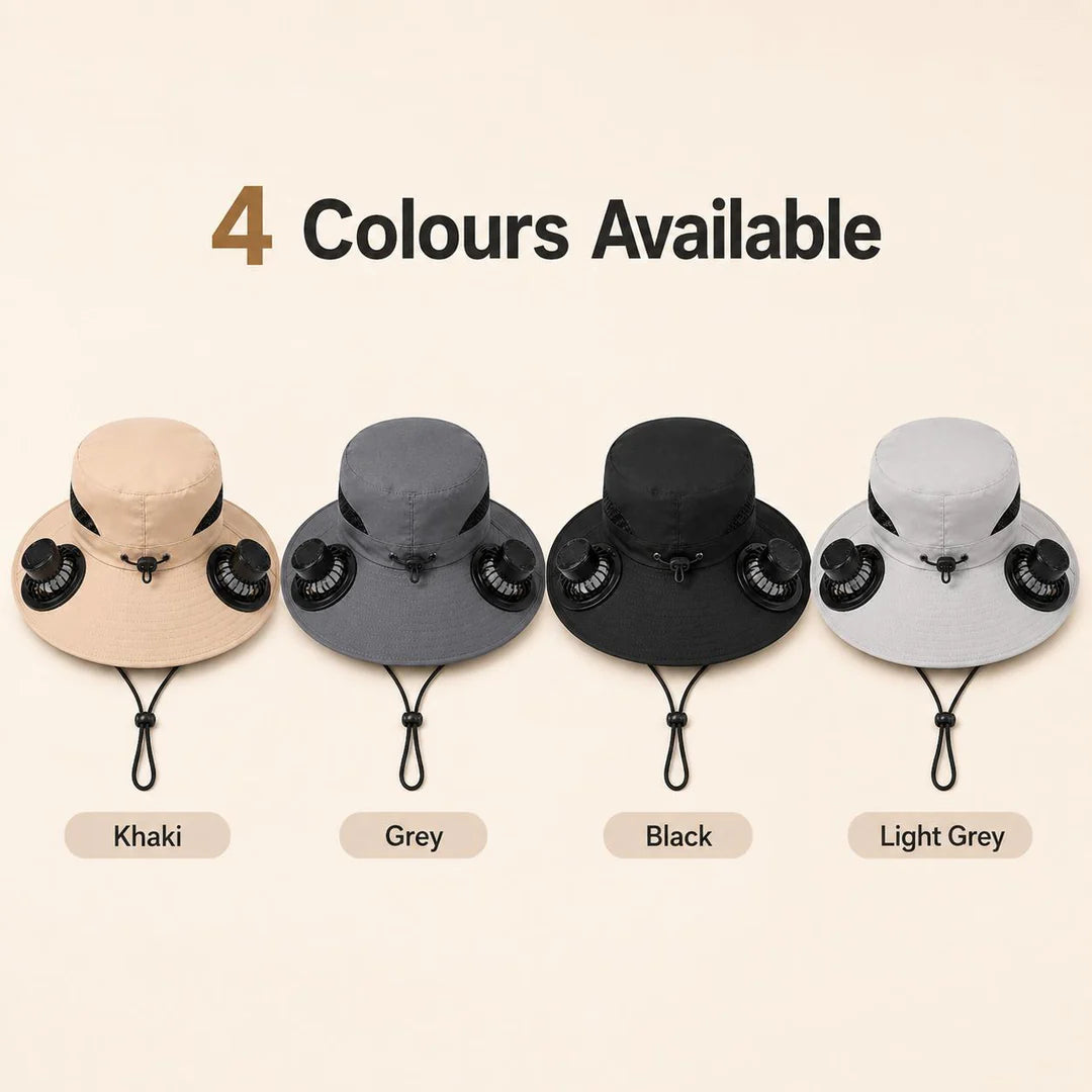 🧢 LIMITED-TIME 50% OFF! ✨ Solar Fan Sun Hat – UPF 50+, Dual Power, Ultralight ☀️