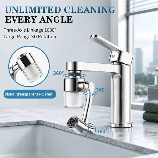3D Swivel Filter Faucet Extender