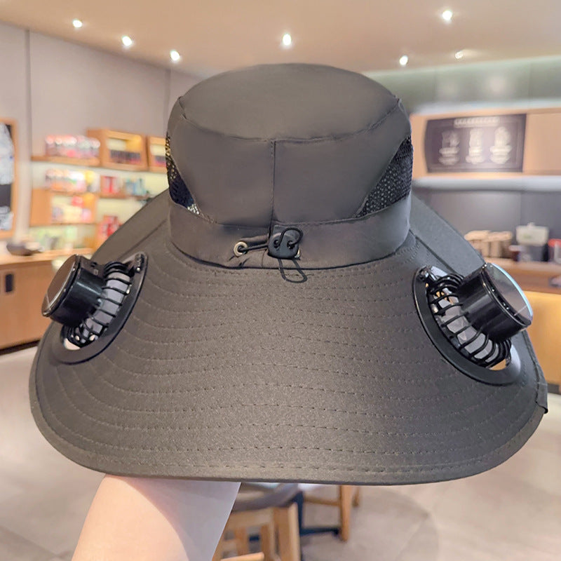 🧢 LIMITED-TIME 50% OFF! ✨ Solar Fan Sun Hat – UPF 50+, Dual Power, Ultralight ☀️